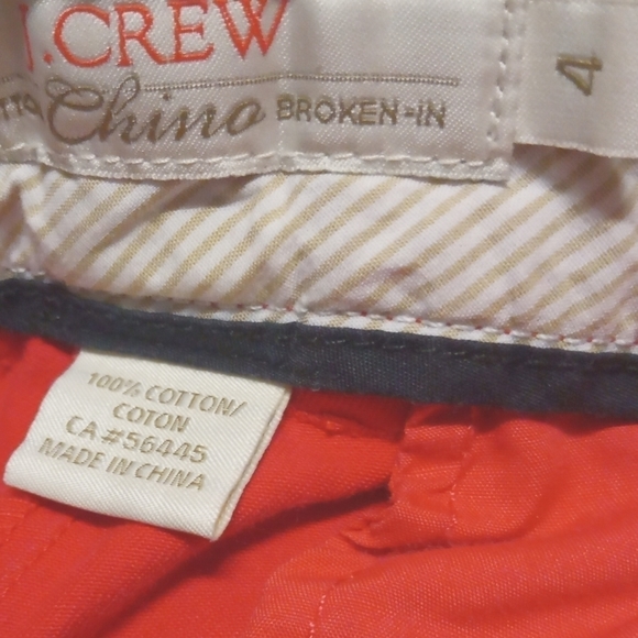 SOLD-J.Crew Broken-in Chino Shorts Size 4 - Picture 6 of 6